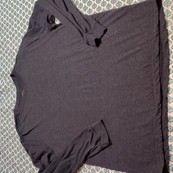 Blue Mountain Bundle of 3 long sleeve tees Blue Gray and Green Large - Picture 2 of 8